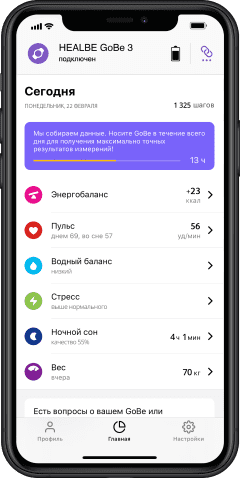 Умный браслет HEALBE GoBe3
